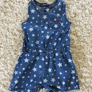 Limited Too Denim Romper. Size 12 Months